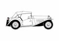 Blueprint Fiberfab Migi Cabriolet 1936 A4 Photo Print