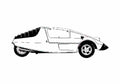 Blueprint Fiberfab Scarab Coupe 1975 A4 Photo Print