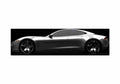 Blueprint Fisker Karma Sedan 2011 A4 Photo Print