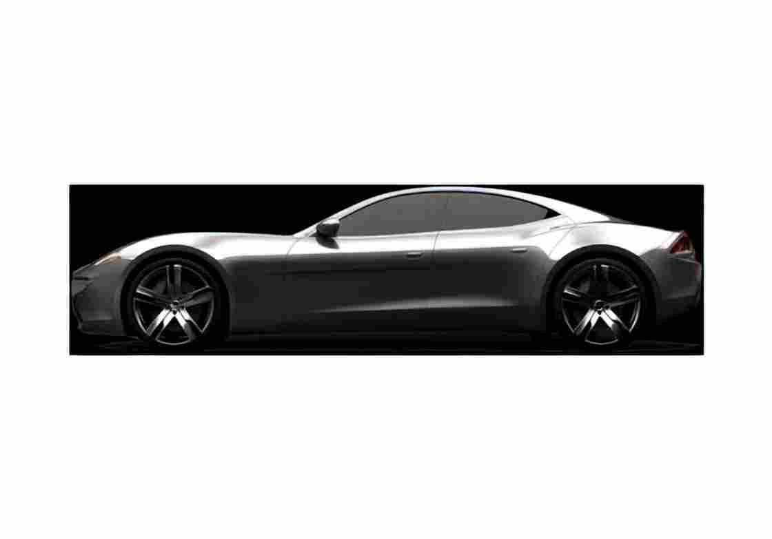 Blueprint Fisker Karma Sedan 2011 A4 Photo Print