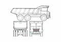 Blueprint Foden FC35A Dump Truck 1973 A4 Photo Print
