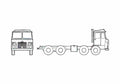 Blueprint Foden R22 Dump Truck 1973 A4 Photo Print