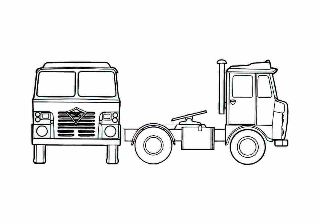 Blueprint Foden Tractor Truck 1973 A4 Photo Print