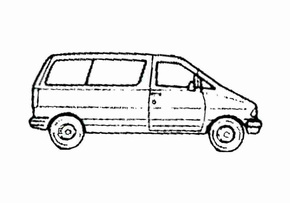 Blueprint Ford Aerostar Van 1997 A4 Photo Print