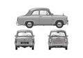 Blueprint Ford Anglia 100E 2 door Sedan 1957 A4 Photo Print