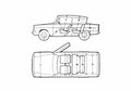 Blueprint Ford Anglia 105E Saloon Sedan 1967 A4 Photo Print
