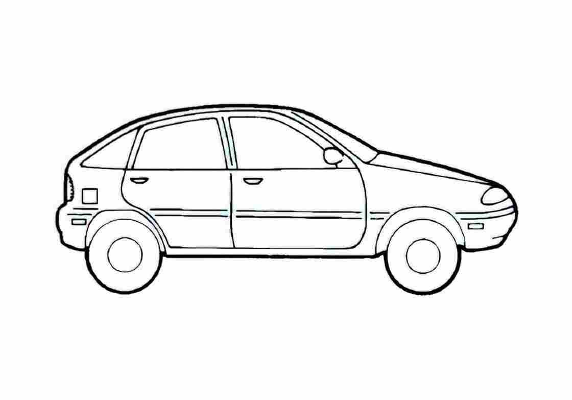 Blueprint Ford Aspire Hatchback 1997 A4 Photo Print