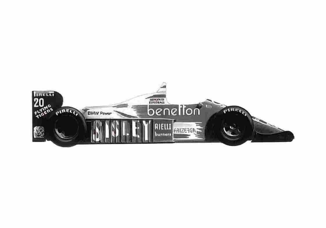 Blueprint Ford Benneton B192 F1 OW 1992 A4 Photo Print
