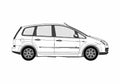 Blueprint Ford C Max Minivan 2005 A4 Photo Print