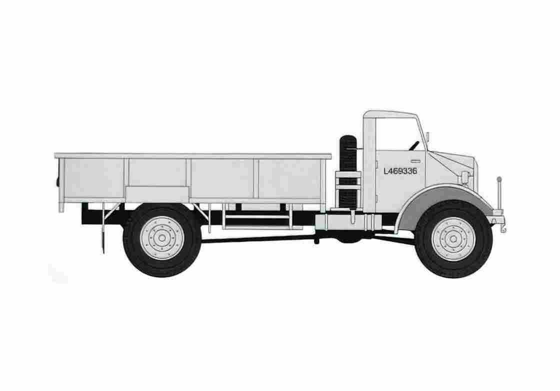Blueprint Ford CMP 60L Truck 1941 A4 Photo Print