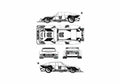 Blueprint Ford Capri RS Turbo Wurth DRM Coupe 1982 A4 Photo Print