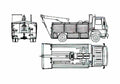 Blueprint Ford Cargo 0712 Fire Truck 1981 A4 Photo Print