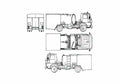 Blueprint Ford Cargo 0813 Fire Truck 1983 A4 Photo Print