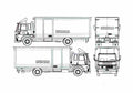 Blueprint Ford Cargo 0815 Fire Truck 1990 A4 Photo Print