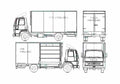 Blueprint Ford Cargo 0912 Fire Truck 1981 A4 Photo Print
