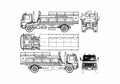 Blueprint Ford Cargo 1617 Fire Truck 1986 A4 Photo Print