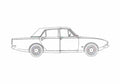 Blueprint Ford Corsair Sedan 1964 A4 Photo Print