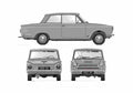Blueprint Ford Cortina Mk I 1500 2 door Sedan 1962 A4 Photo Print