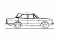 Blueprint Ford Cortina Mk II Sedan 1967 A4 Photo Print