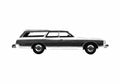 Blueprint Ford Country Squire Wagon 1975 A4 Photo Print