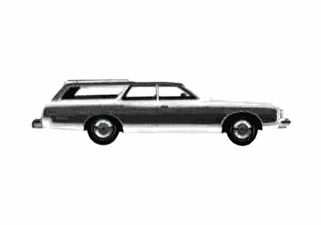 Blueprint Ford Country Squire Wagon 1975 A4 Photo Print
