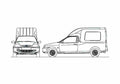 Blueprint Ford Courier Brazil) Van 2011 A4 Photo Print