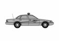 Blueprint Ford Crown Victoria Sedan 1992 A4 Photo Print