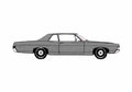 Blueprint Ford Custom 2 door Sedan 1968 A4 Photo Print