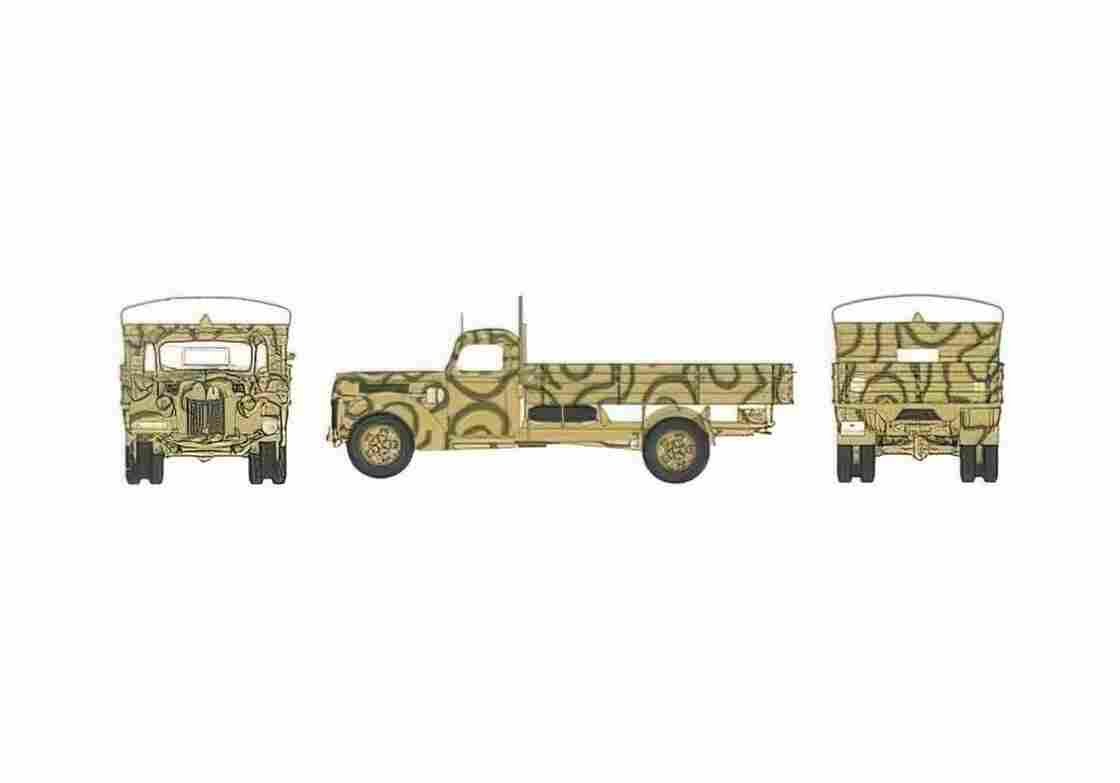 Blueprint Ford D V3000S Truck A4 Photo Print