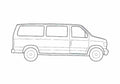 Blueprint Ford E Series Bus 2006 A4 Photo Print