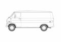 Blueprint Ford Econoline Van 1969 A4 Photo Print