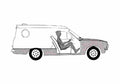 Blueprint Ford Escort Sundowner Van 1978 A4 Photo Print