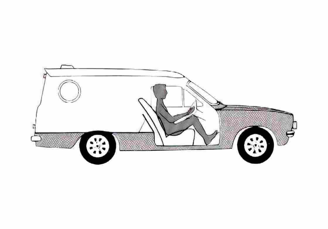 Blueprint Ford Escort Sundowner Van 1978 A4 Photo Print