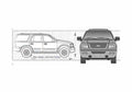 Blueprint Ford Expedition SUV 2004 A4 Photo Print
