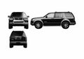 Blueprint Ford Explorer SUV 2007 A4 Photo Print