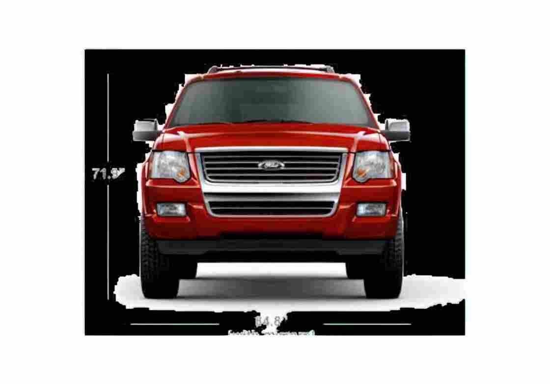 Blueprint Ford Explorer SUV 2010 A4 Photo Print