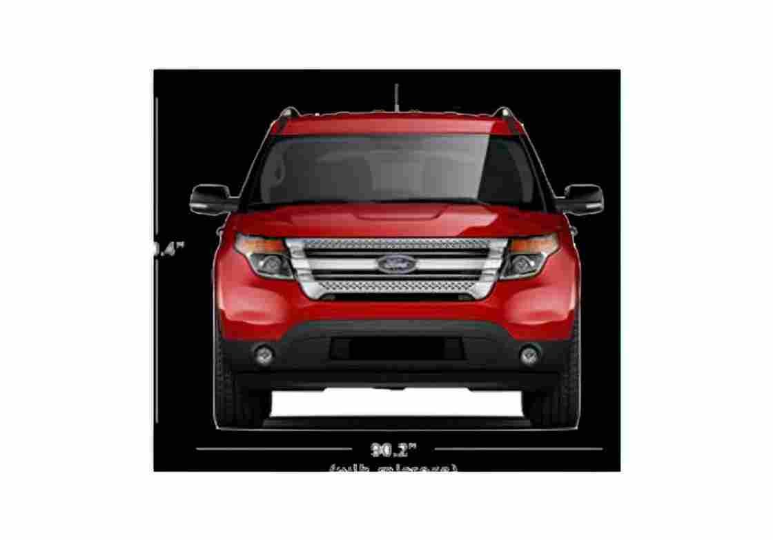 Blueprint Ford Explorer SUV 2011 A4 Photo Print