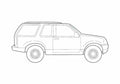 Blueprint Ford Explorer Sport SUV 1999 A4 Photo Print