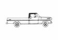 Blueprint Ford F 100 Pick up 1967 A4 Photo Print