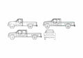 Blueprint Ford F 150 Pick up 1995 A4 Photo Print