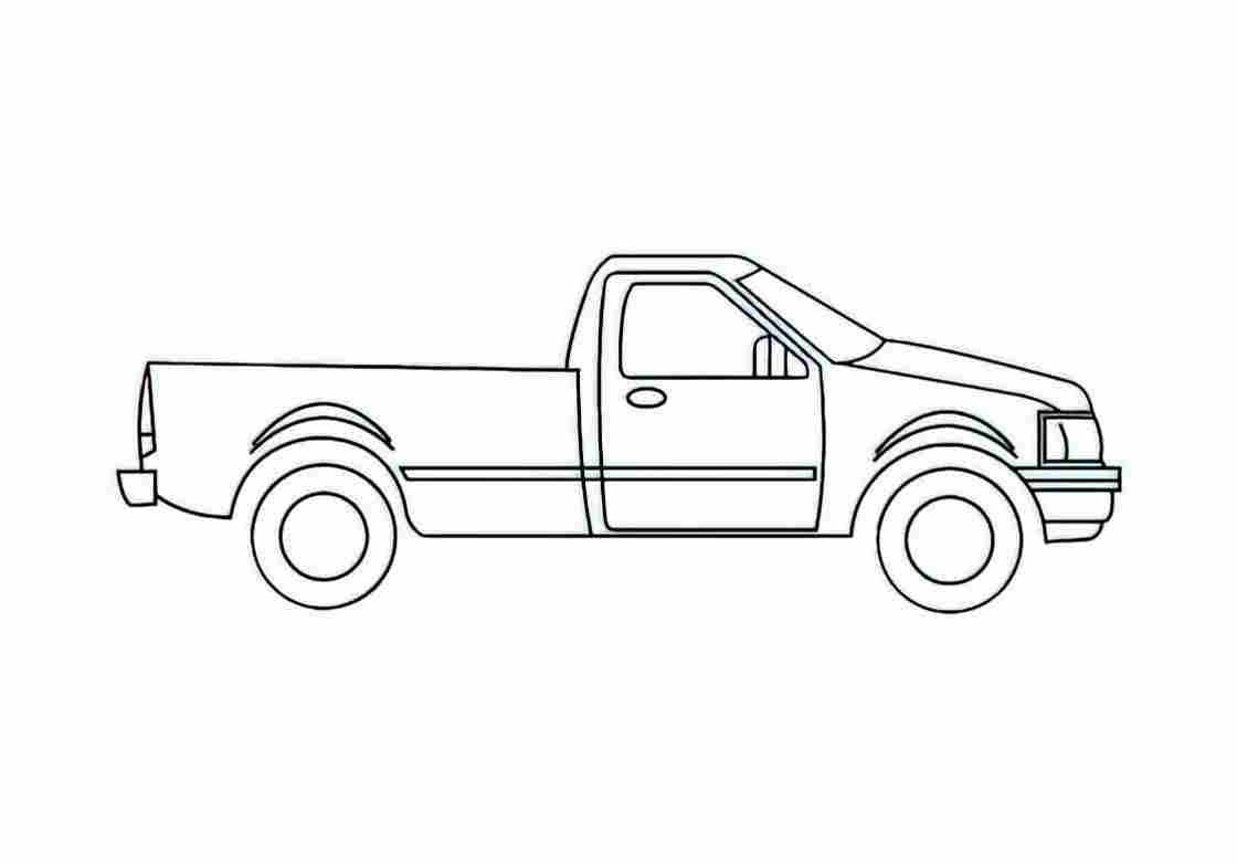 Blueprint Ford F 150 Pick up 2006 A4 Photo Print