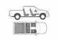 Blueprint Ford F 250 Crew Cab Sedan 2005 A4 Photo Print