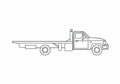 Blueprint Ford F 350 Truck 1995 A4 Photo Print