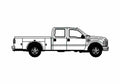 Blueprint Ford F 500 Pick up 2008 A4 Photo Print