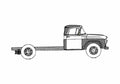 Blueprint Ford F 600 Truck 1958 A4 Photo Print