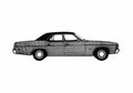 Blueprint Ford Fairlane 500 Sedan 1978 A4 Photo Print