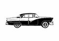Blueprint Ford Fairlane Fordor Sedan 1956 A4 Photo Print