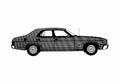 Blueprint Ford Fairmont GLX Sedan 1978 A4 Photo Print