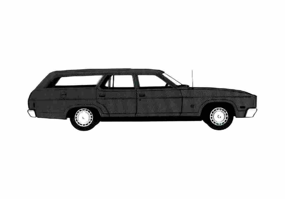Blueprint Ford Falcon 500 Wagon 1978 A4 Photo Print