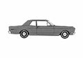 Blueprint Ford Falcon Club Coupe 1968 A4 Photo Print